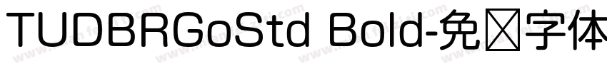 TUDBRGoStd Bold字体转换